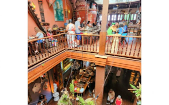 Visitors enjoying dining and music at Rio Scenarium, Rio de Janeiro.