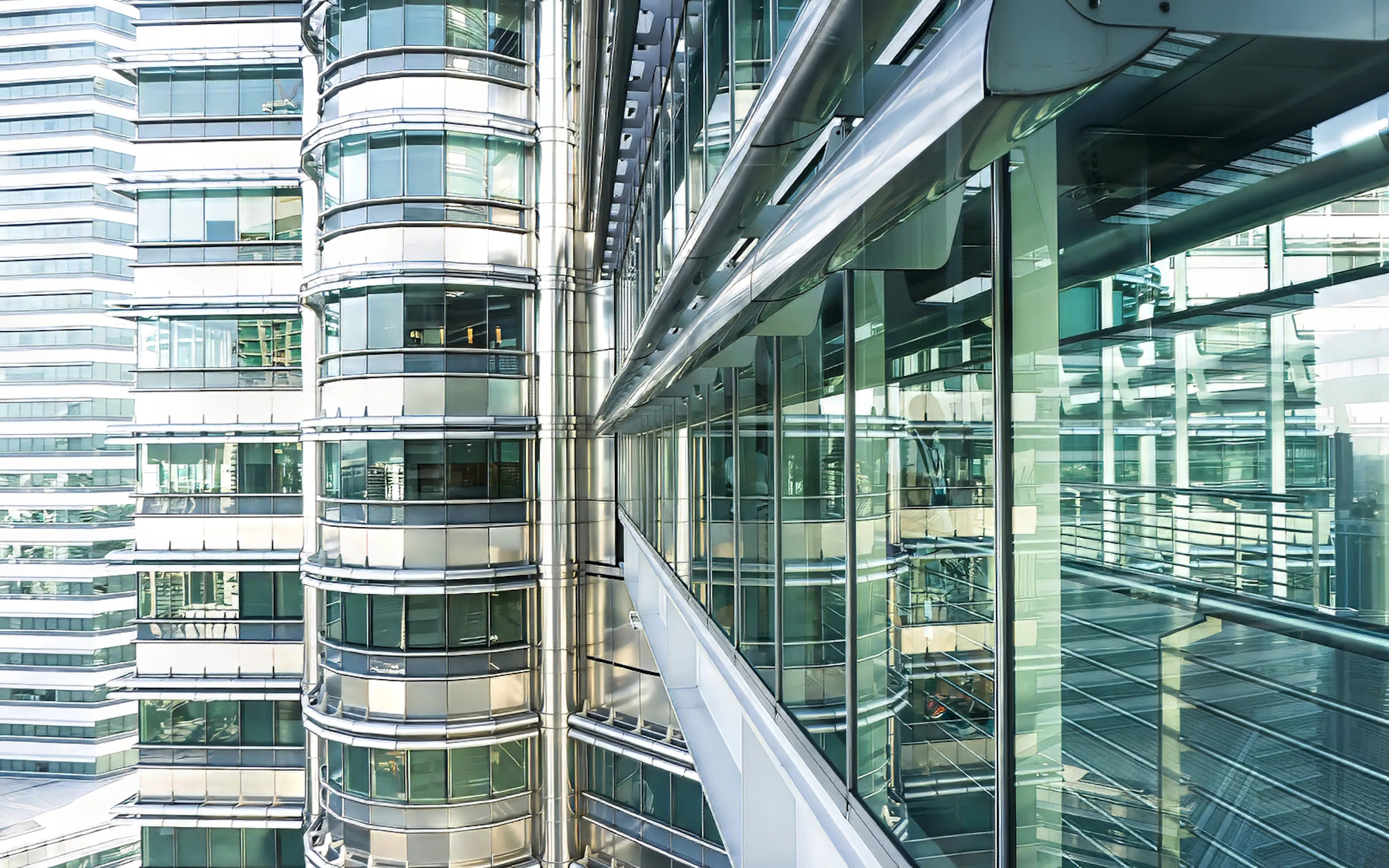 The exterior of the Skybridge of Petronas Twin Towers, Kuala Lumpur