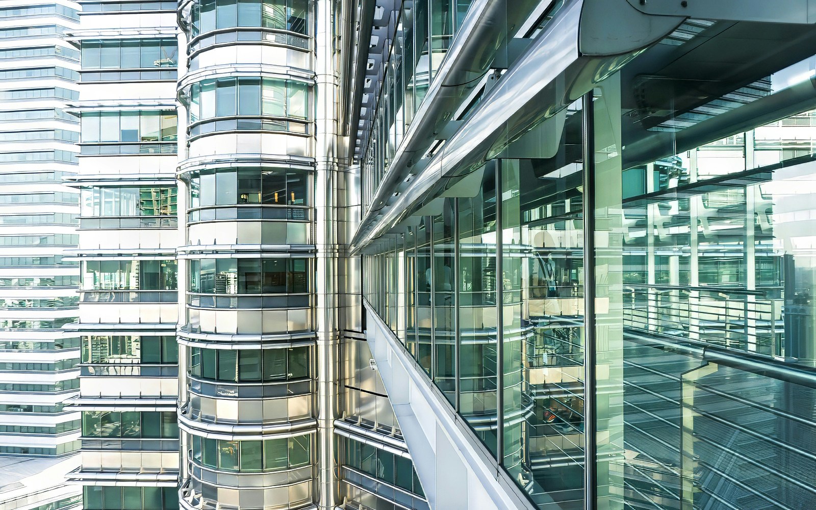 The exterior of the Skybridge of Petronas Twin Towers, Kuala Lumpur