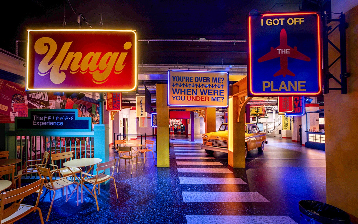 The FRIENDS™ Experience with iconic quotes and themed decor.