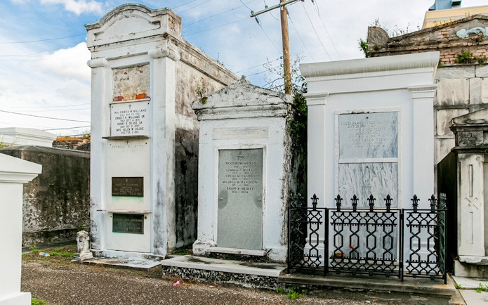Tombs and mausoleums inside St. Louis Cemetery, New Orleans.