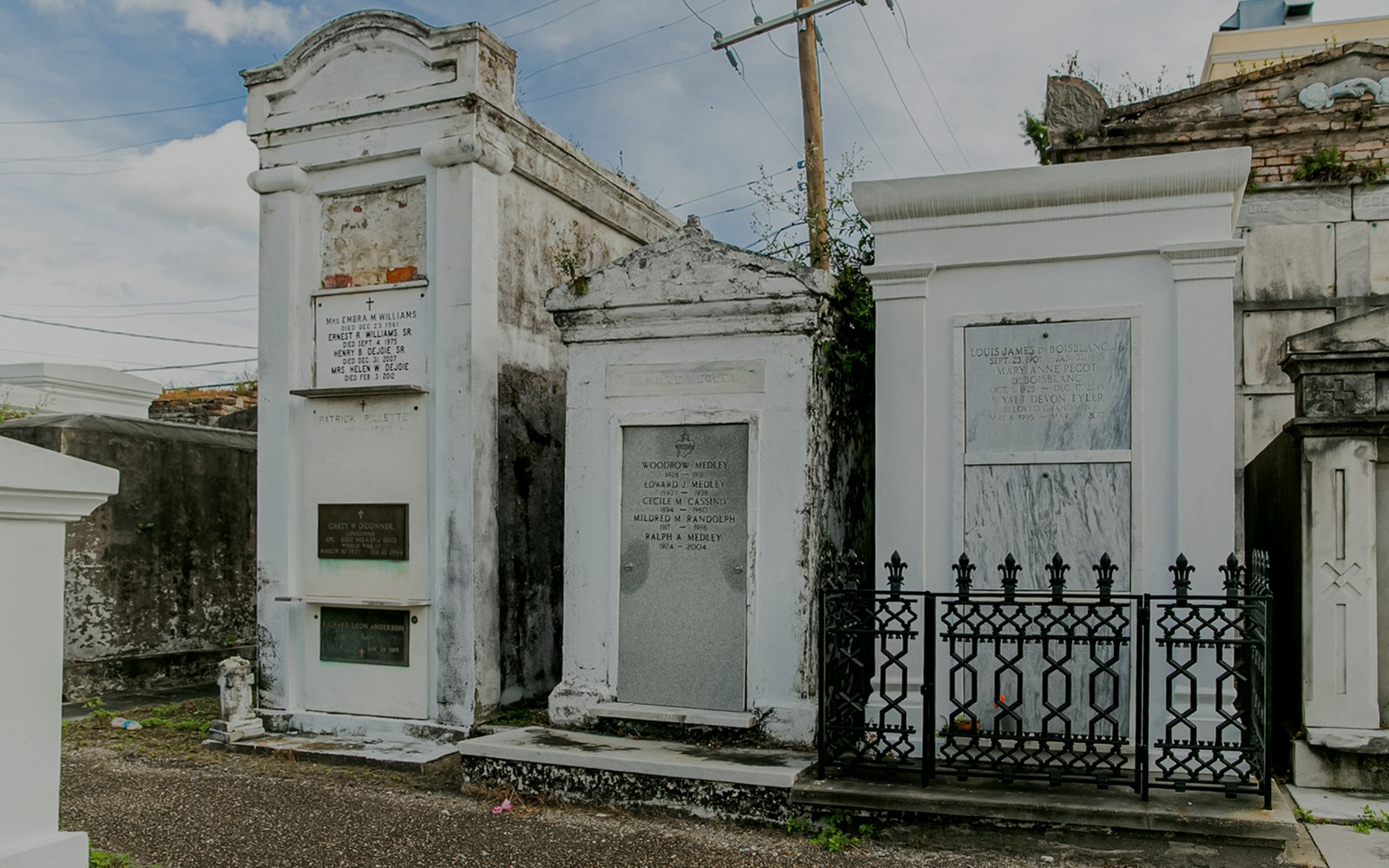 Tombs and mausoleums inside St. Louis Cemetery, New Orleans.