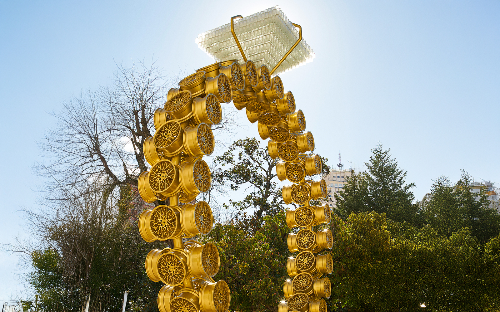 Solitário sculpture at Liria Palace, Madrid, showcasing intricate details and historical significance.