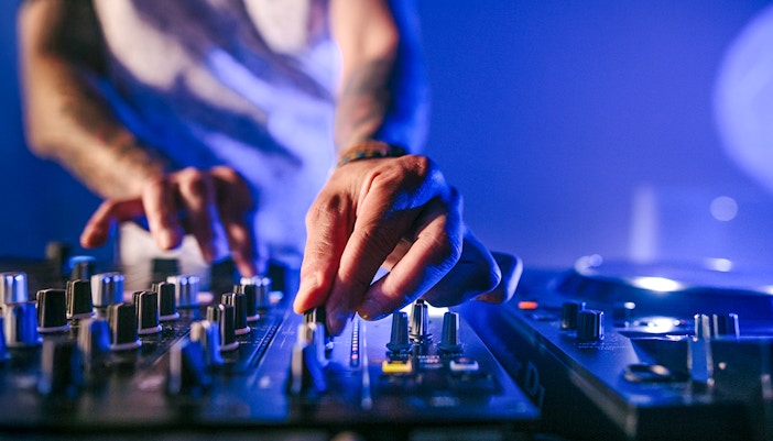 DJ mixing music