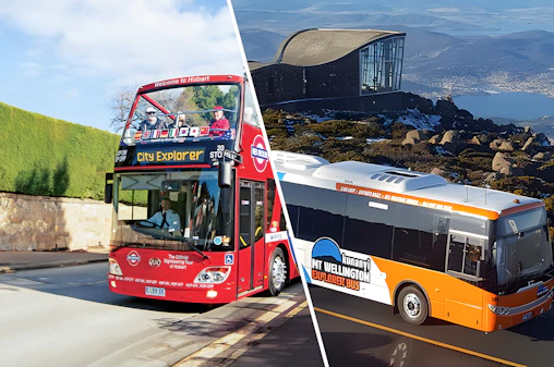 #Combo (Save 6%): Hobart Hop-on Hop-off Bus Tour + kunanyi/Mt Wellington Explorer Bus Pass