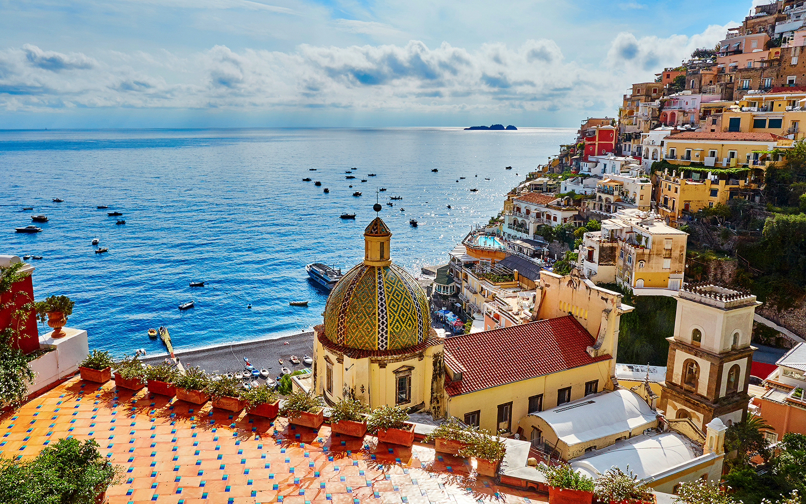 Positano, Mediterranean village on Amalfi Coast