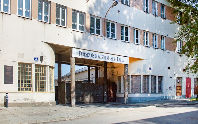 Exterior view of Oskar Schindler's Factory in Krakow, Poland.