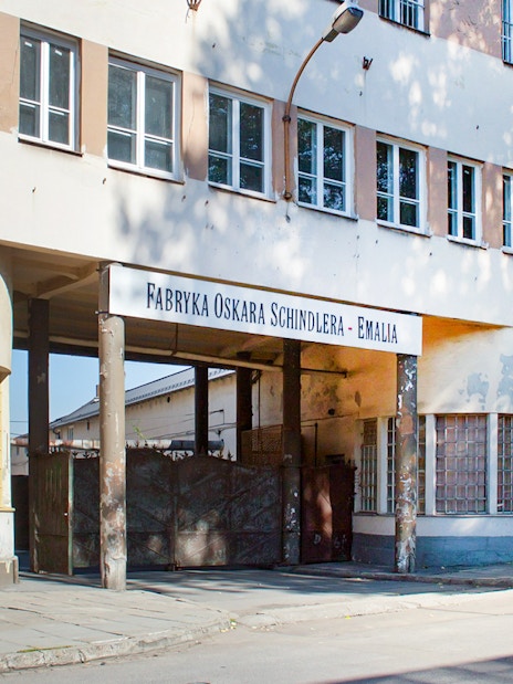 Exterior view of Oskar Schindler's Factory in Krakow, Poland.