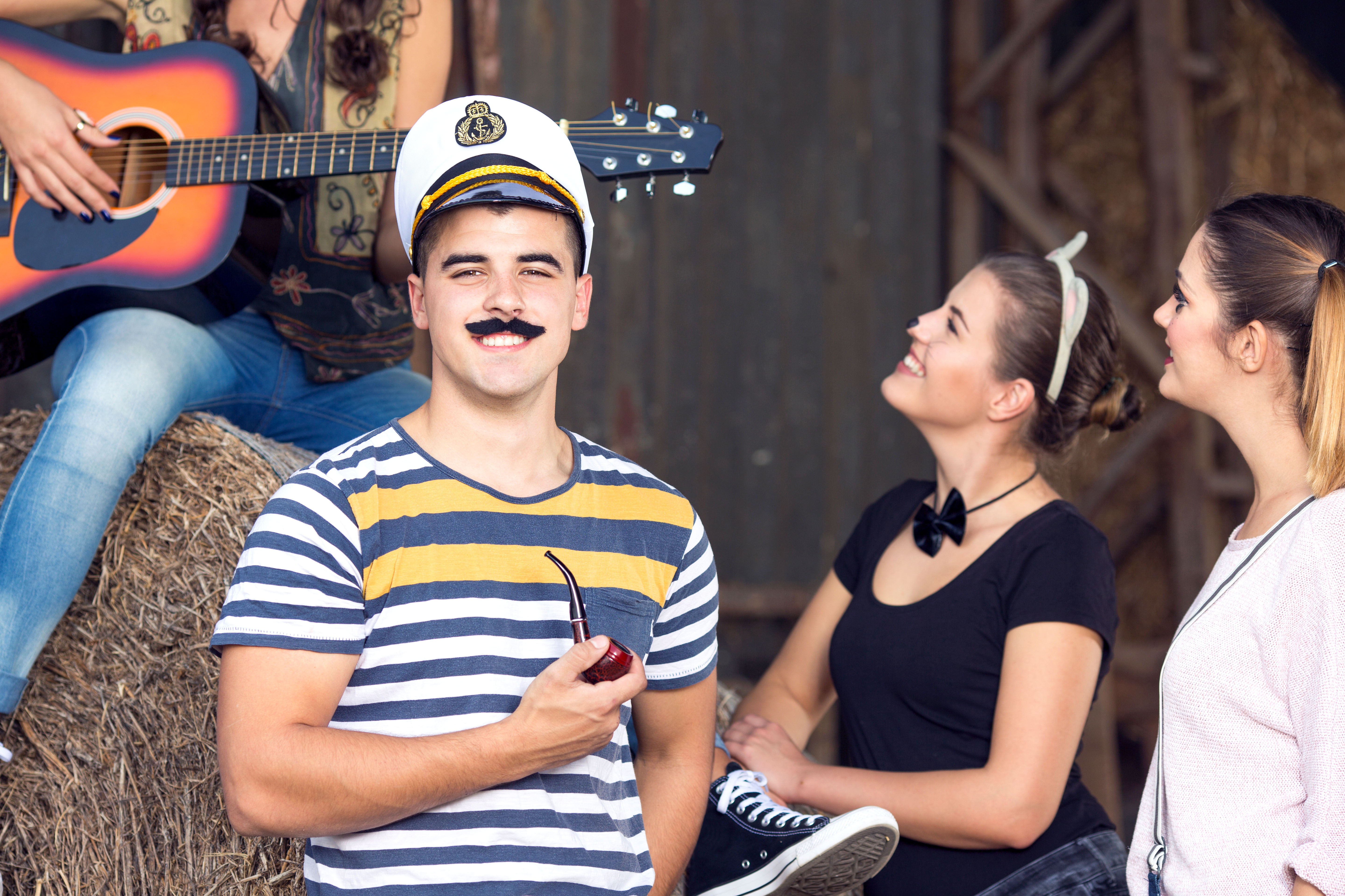 Sailor enjoying in St pauli Hamburg