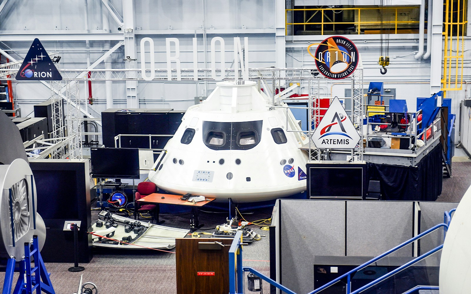 Artemis Mission exhibit at Houston Space Center