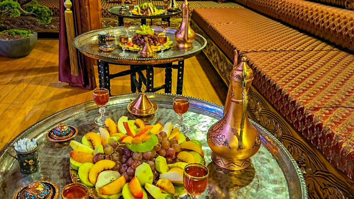 Refreshments including Turkish tea