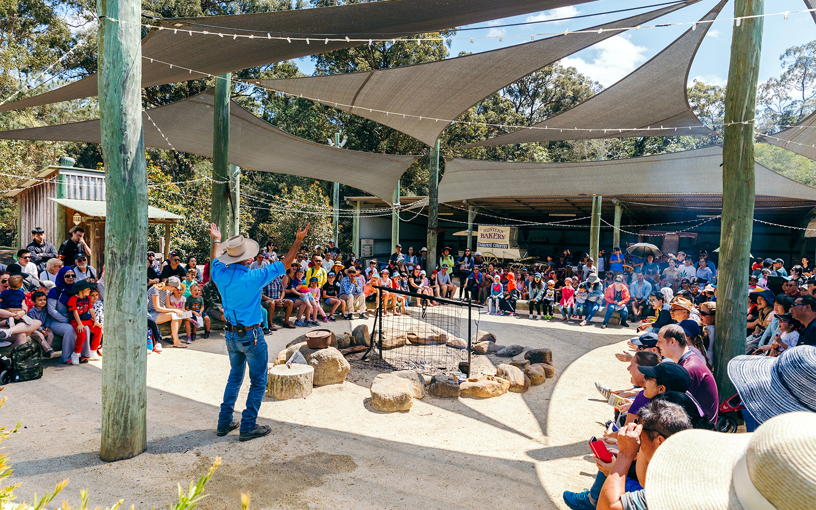 Audience watching Billy Tea show at Paradise Country, Gold Coast.