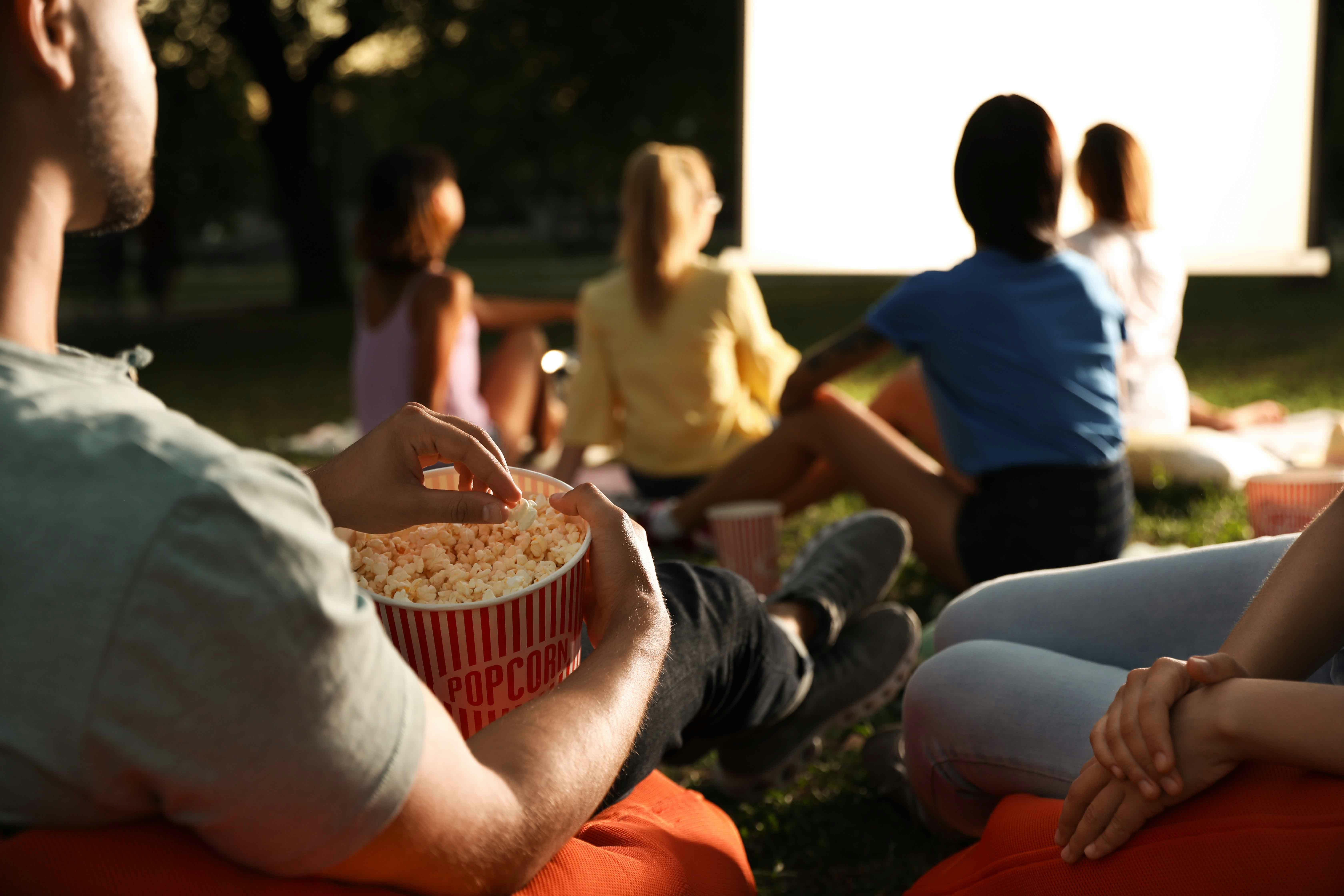Outdoor movie screening