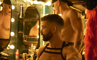 Performers preparing backstage for Late Night Vice show in Brisbane.