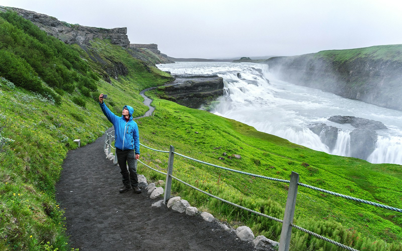 Gullfoss Waterfall in Iceland