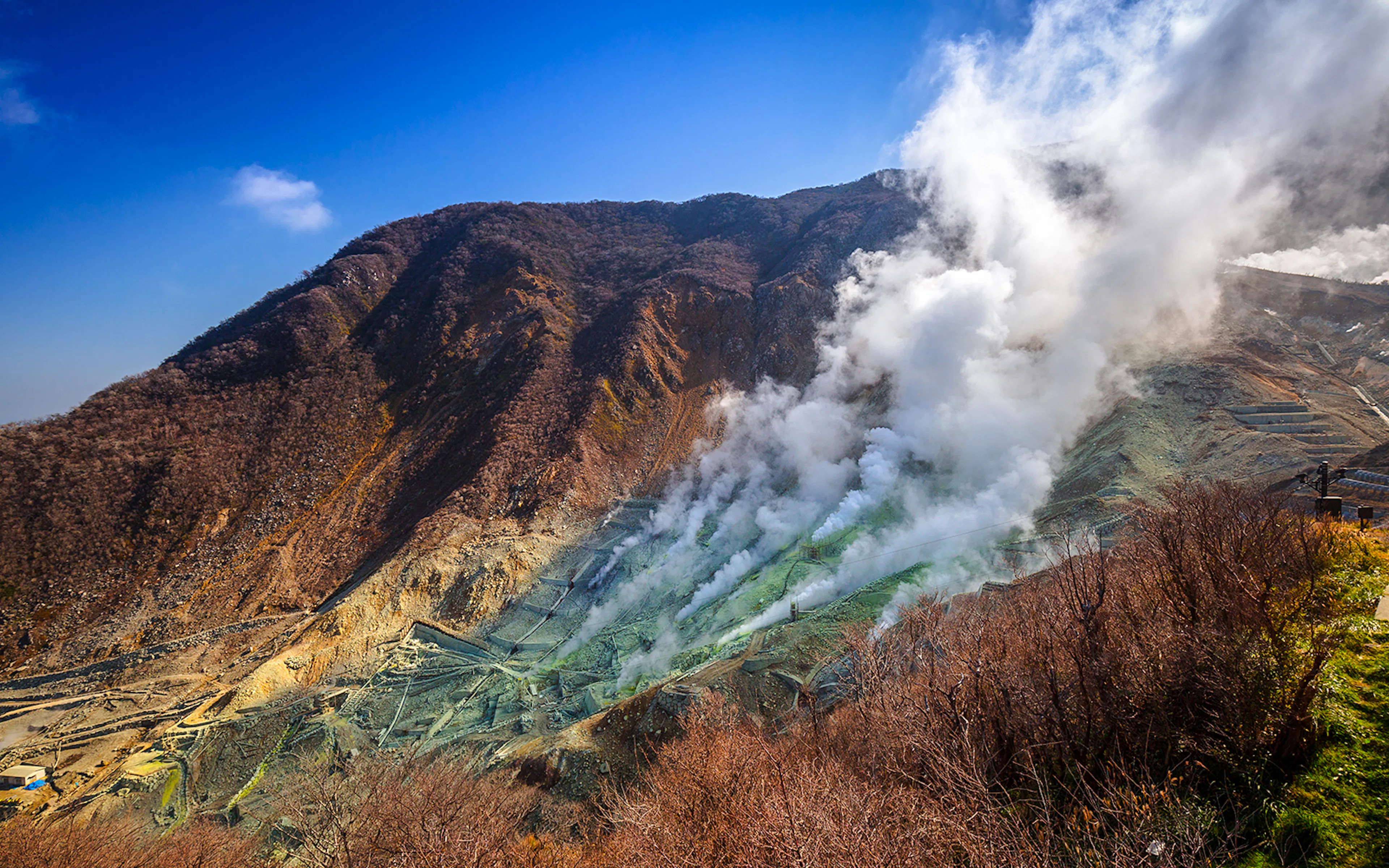 A volcanic landscape
