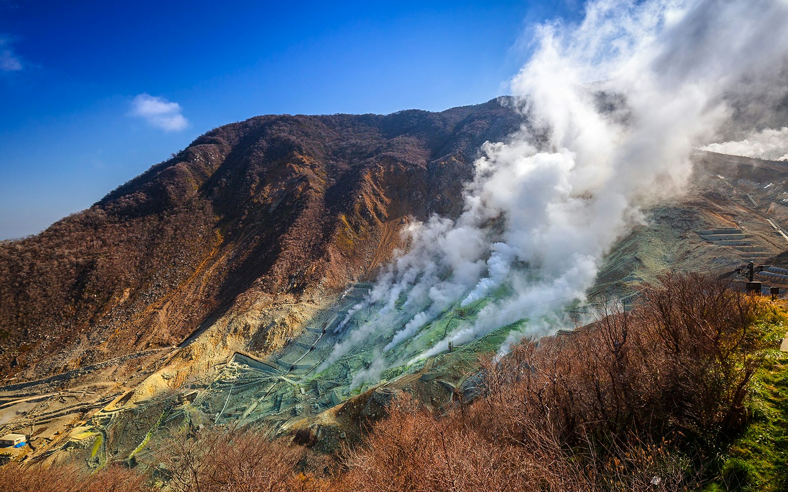A volcanic landscape