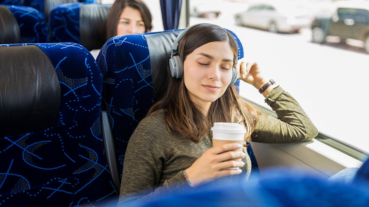 Tourist on bus