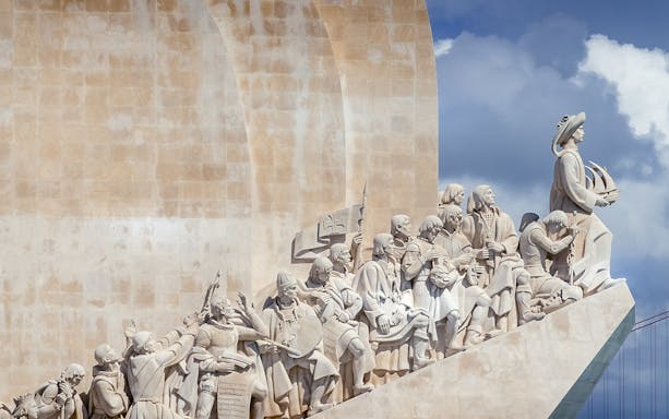 Padrão dos Descobrimentos monument in Lisbon depicting historical figures.