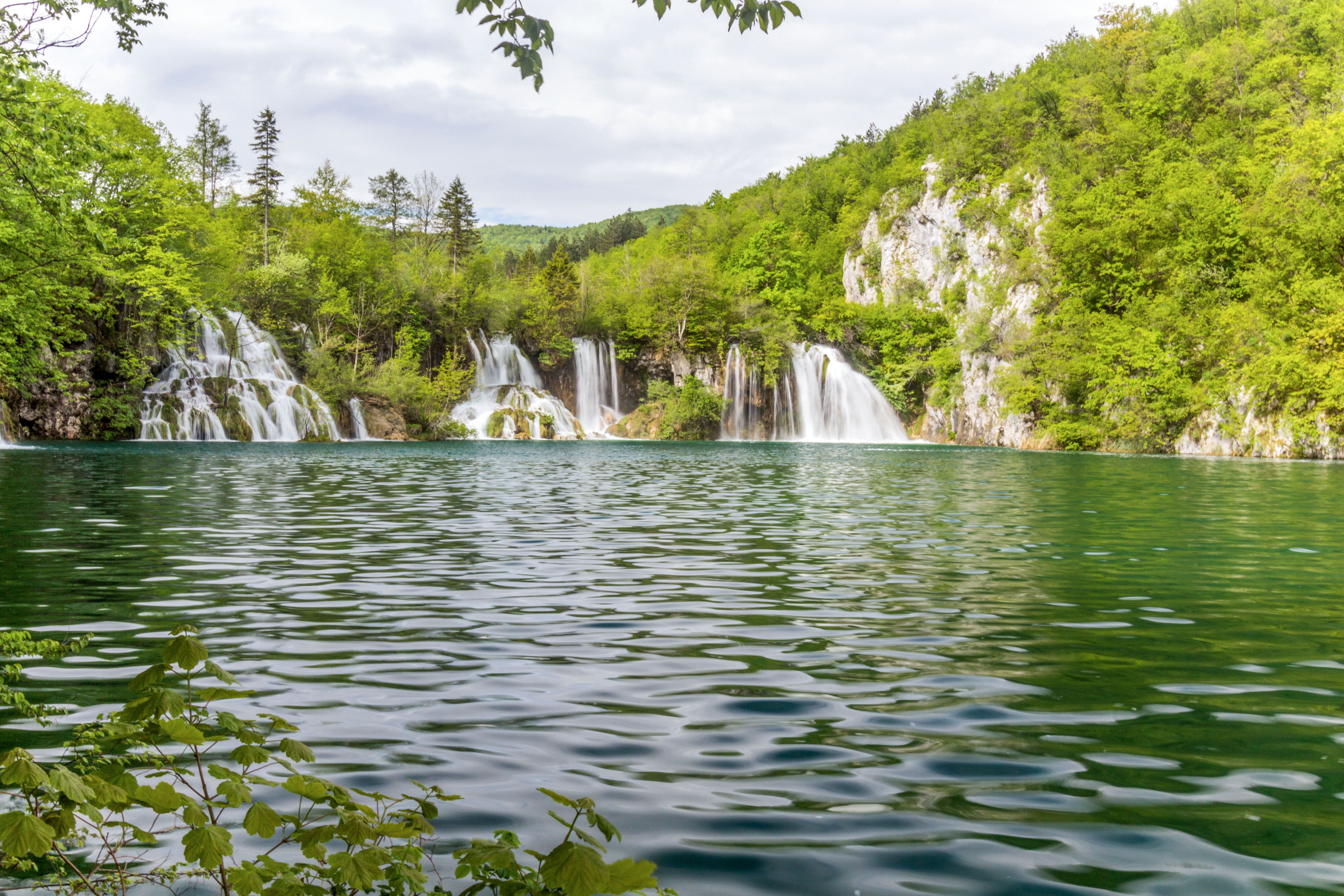 Milanovacki slap waterfall in Plitvice Lakes National Park