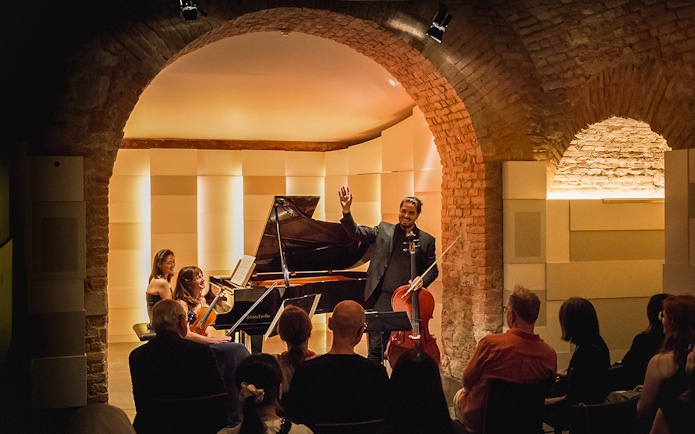 Wiener Ensemble performing at Mozarthaus Vienna concert.
