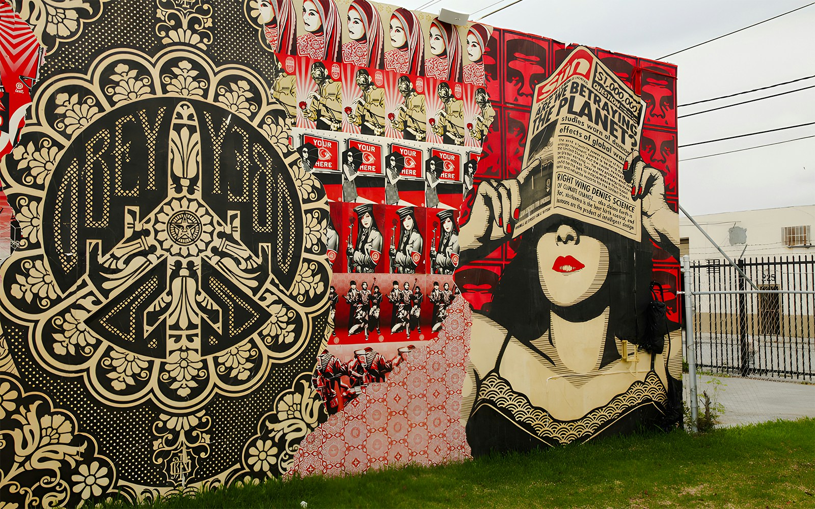 Street art murals at Wynwood Walls, Miami, featuring intricate designs and bold colors.
