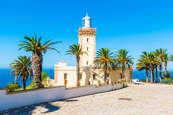 From Tangier: Cap Spartel and Hercules Caves Shared Group Tour with Camel Riding