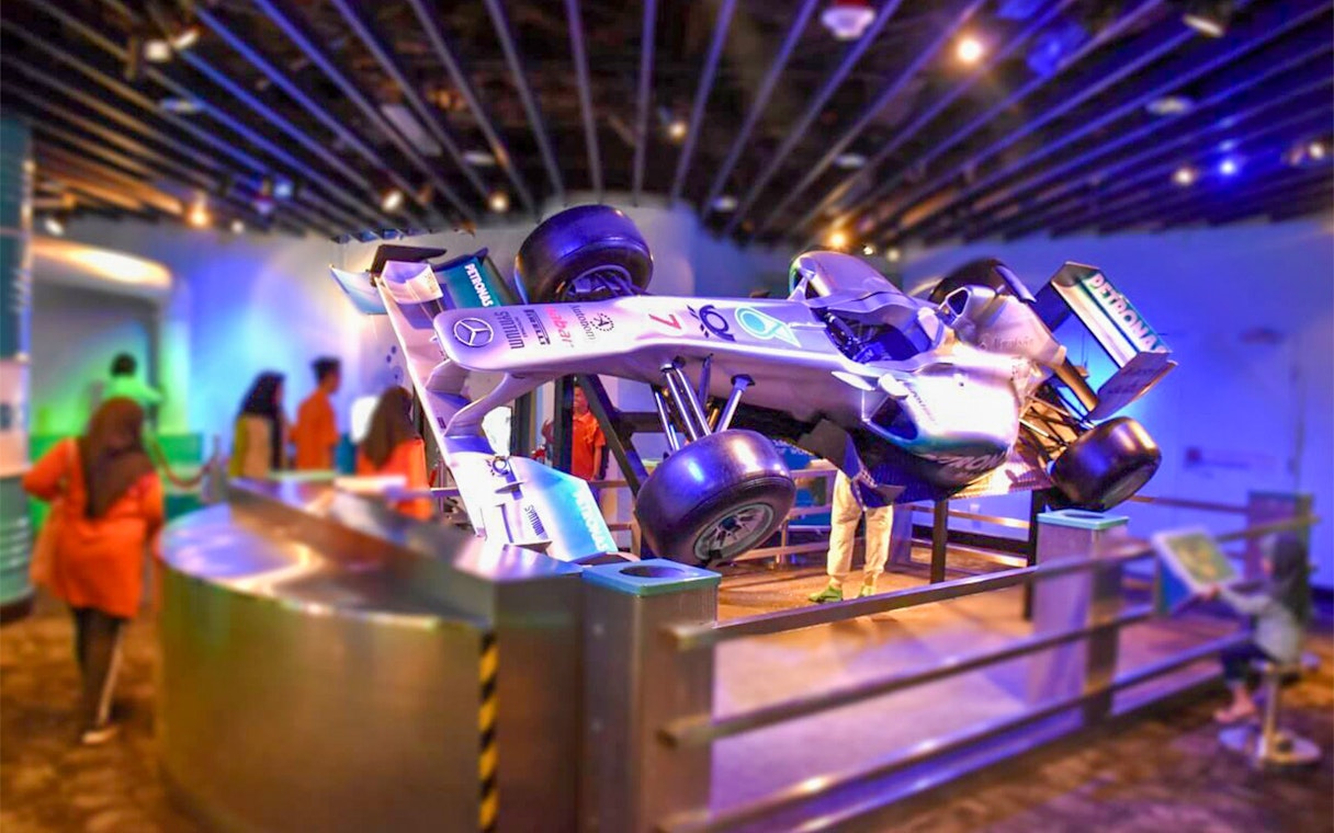 Formula 1 car exhibit at Petrosains, The Discovery Centre, Kuala Lumpur.