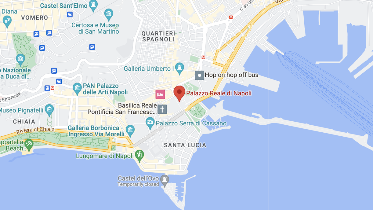 Royal Palace of Naples on map