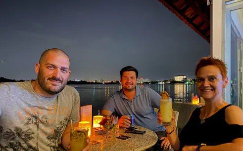 ho chi minh city saigon river sunset speedboat cruise with cocktail-1