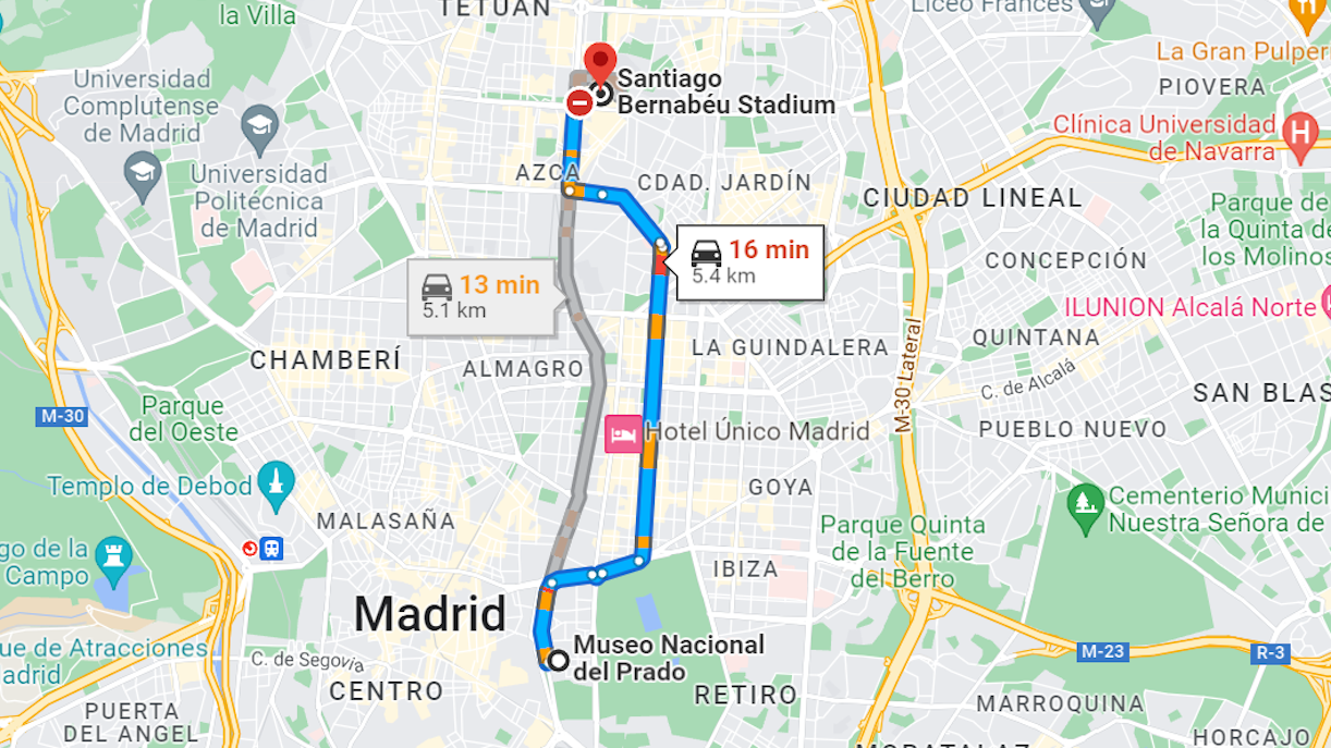 Santiago Bernabeu come arrivare