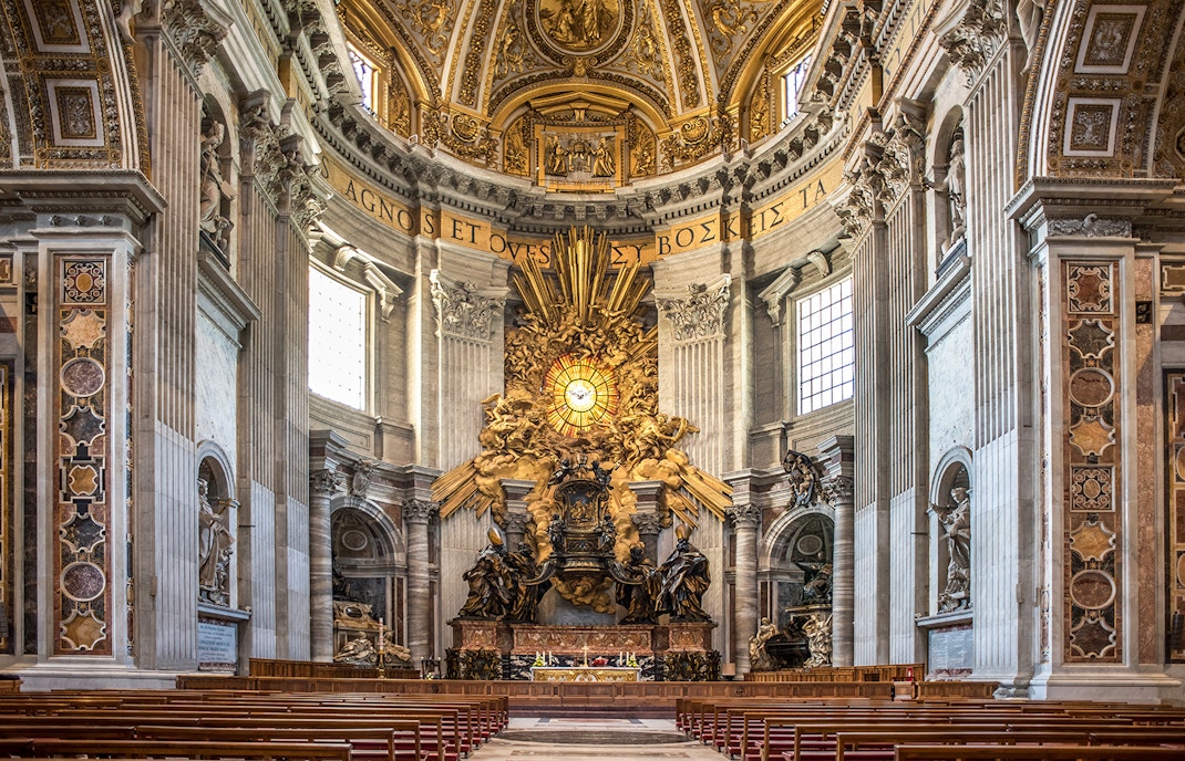 Inside St. Peter's Basilica