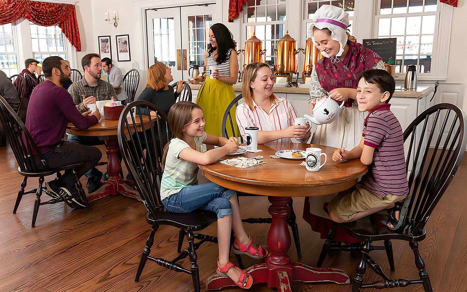 tourist at the Abigail's Tea Room