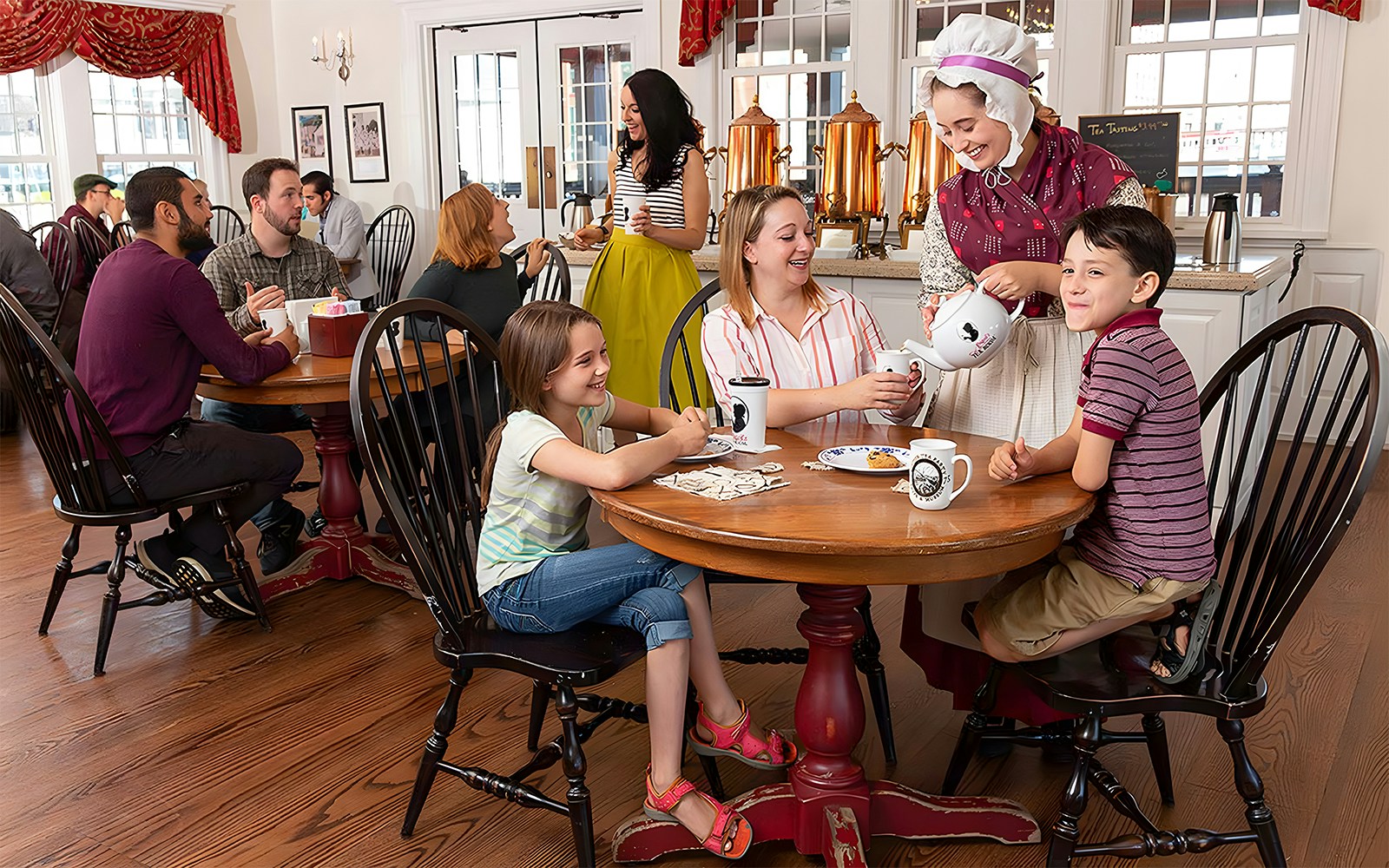 tourist at the Abigail's Tea Room