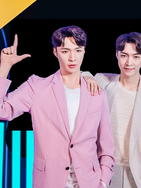 Wax figure of Zhang Yi Xing at Madame Tussauds Singapore exhibit.