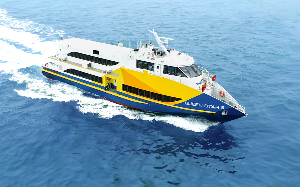 Sindo Ferry Queen Star 5 sailing from Tanah Merah Terminal.