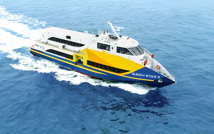 Sindo Ferry Queen Star 5 sailing from Tanah Merah Terminal.