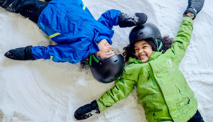 Guests enjoying indoor skiing at Big Snow, American Dream, New York.