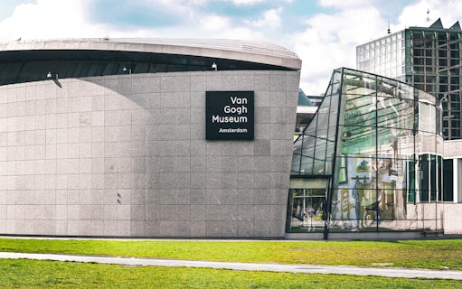 Van Gogh Museum exterior in Amsterdam with modern architecture.