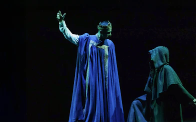 Performers in medieval costumes during Legends of Istanbul show.
