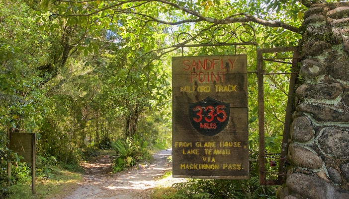 The board to Sandfly Point