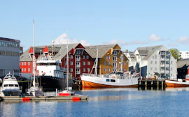 De haven van Tromsø