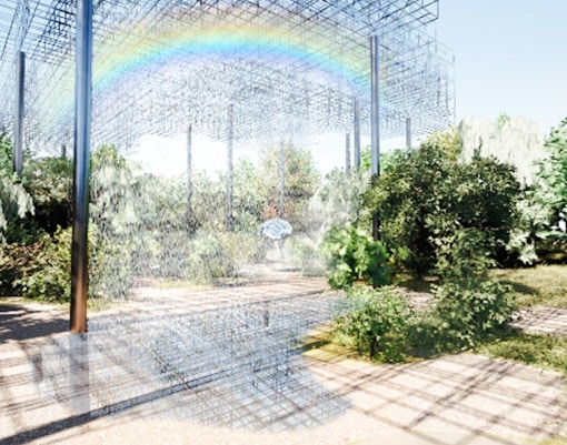 Better Co-Being Pavilion at Expo 2025 Osaka with rainbow and greenery