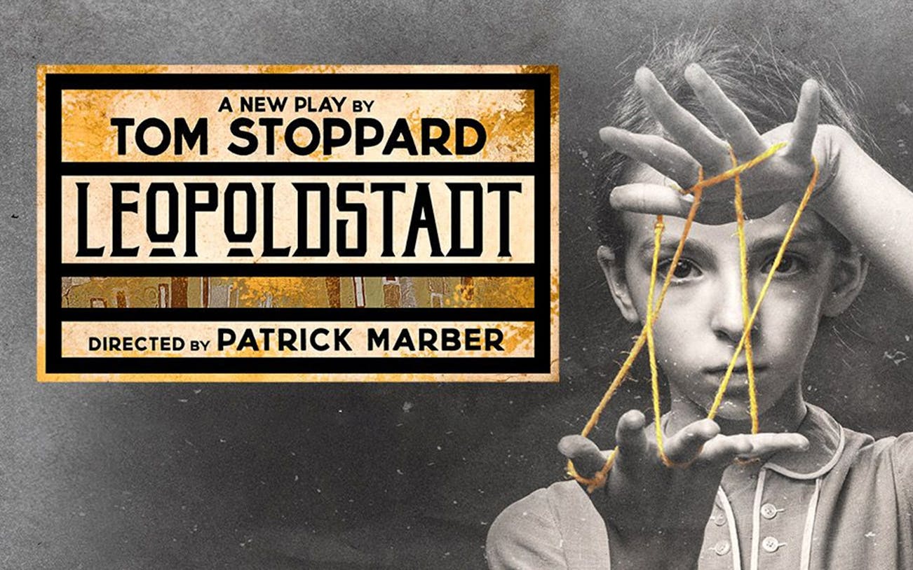 Leopoldstadt play poster with child playing cat's cradle, directed by Patrick Marber.