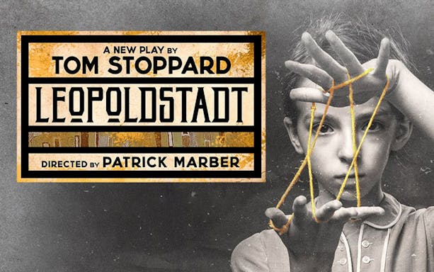 Leopoldstadt play poster with child playing cat's cradle, directed by Patrick Marber.
