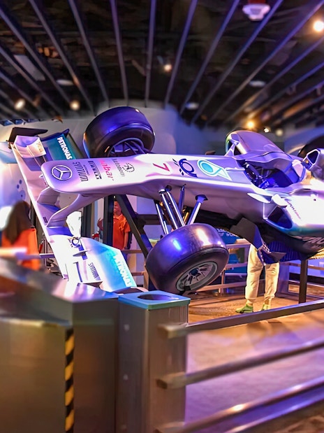 Formula 1 car exhibit at Petrosains, The Discovery Center.