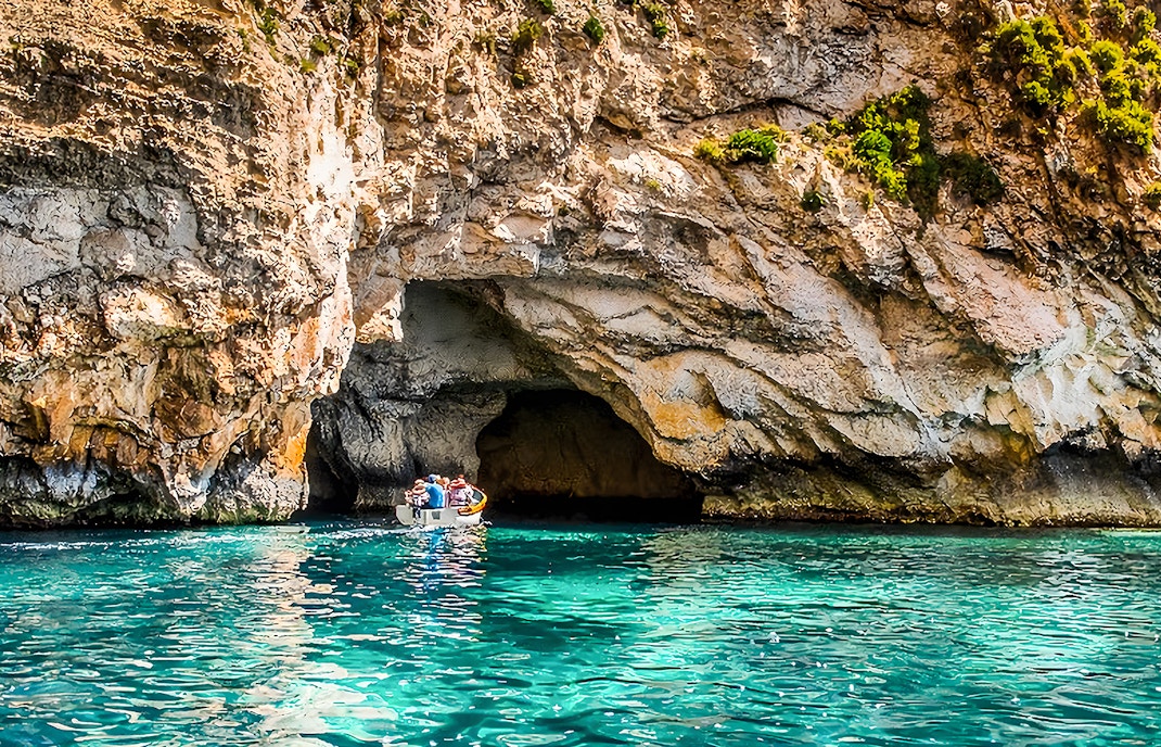 Promenade en bateau à la Grotte bleue, Malte