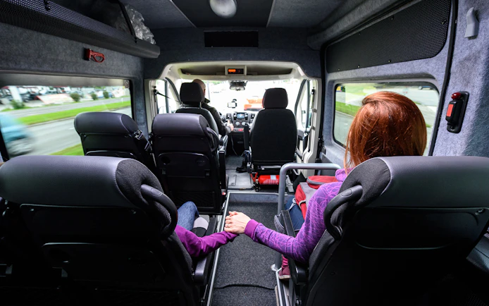 Minivan for Hurghada airport transfer with seating capacity.