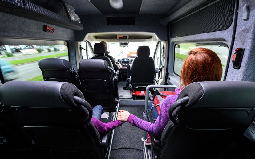 Minivan for Hurghada airport transfer with seating capacity.