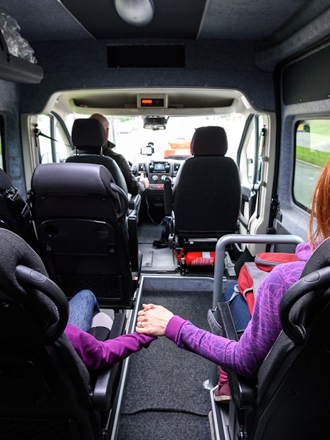 Minivan for Hurghada airport transfer with seating capacity.